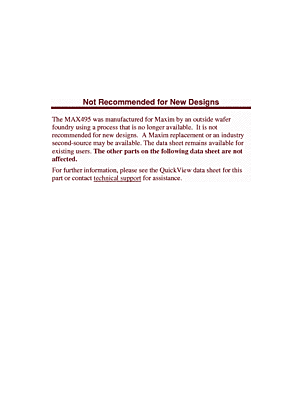 DataSheet MAX492 pdf